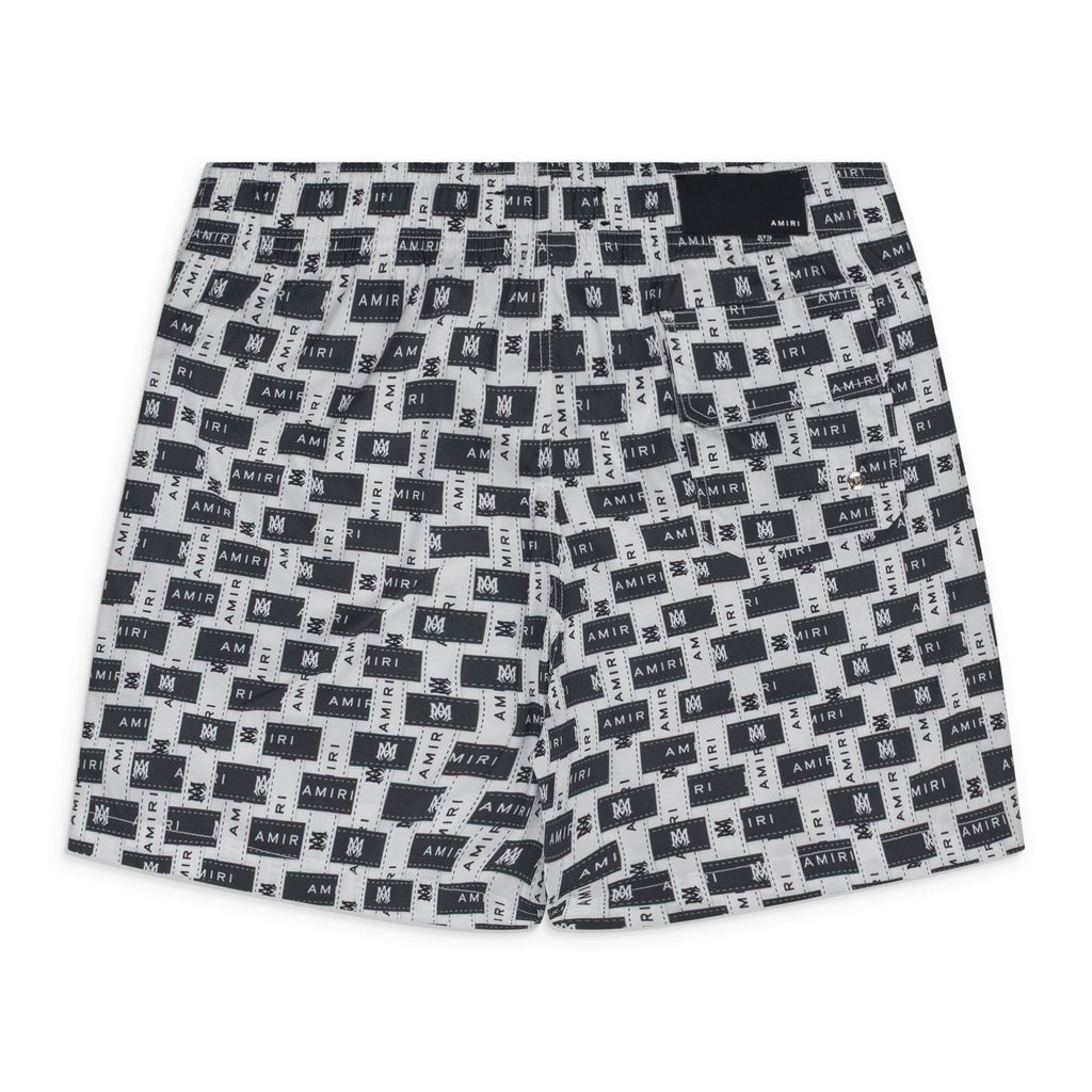 Black/White Amiri Interweave Swimtrunk