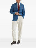 Brunello Cucinelli three-button patch-pocket blazer