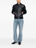 Gucci nappa leather and knit bomber jacket