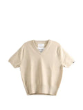 extreme cashmere N°490 Martina short-sleeve V-neck sweater