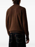 Aeronautica Militare logo-embroidered quarter-zip sweater