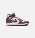 Air Jordan 1 Mid Sky J Mauve – Women's Lifestyle Shoe in Pure Platinum/Sky J Mauve/Sail