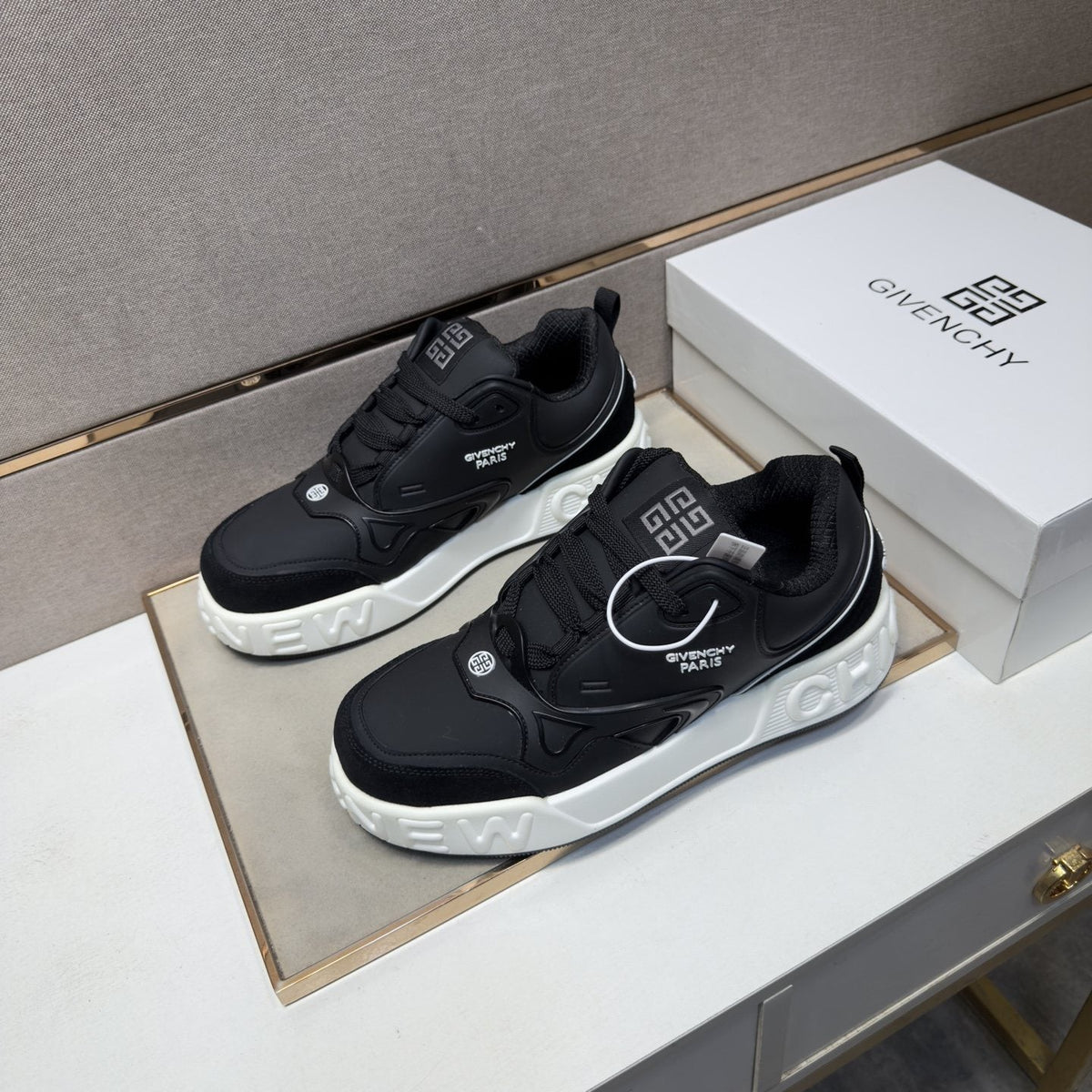 Givenchy Men's Layered Panel Sneakers